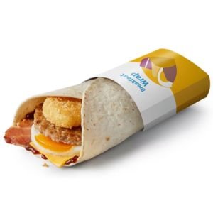 Breakfast Wrap with Brown Sauce