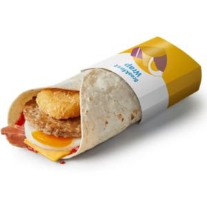 Breakfast Wrap with Ketchup