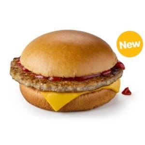 Sausage Sandwich with Ketchup